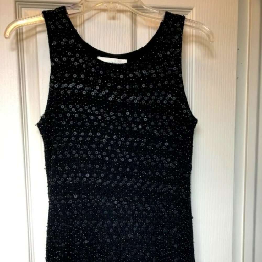 Sequined sweater tank